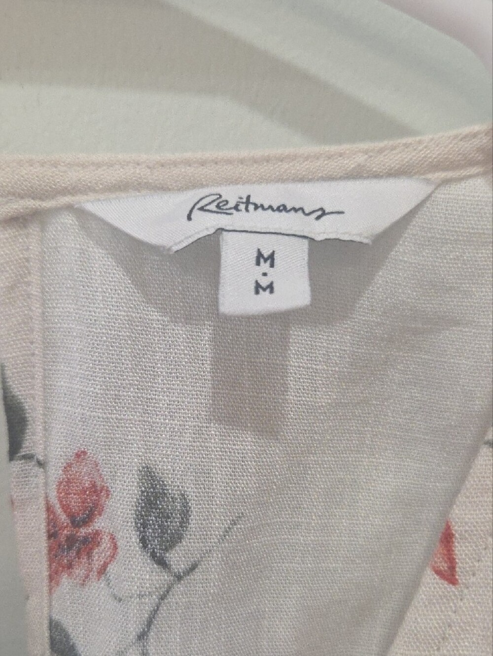 Reitmans Cream Maxi Dress with Pink & Yellow Floral Print - Picture 2 of 4